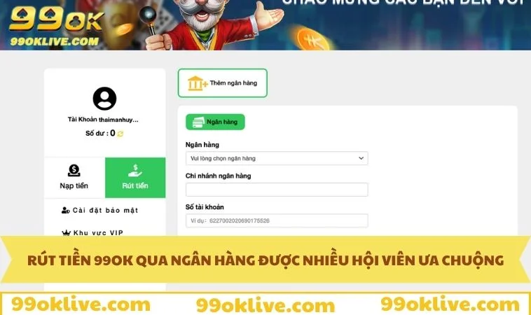 Giao dịch qua ngân hàng được nhiều hội viên ưa chuộng