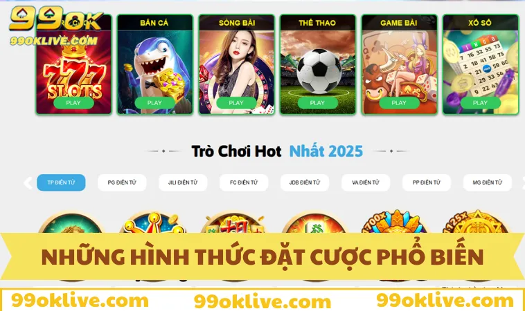 Những hình thức cược lô đề trực tuyến tại nhà cái